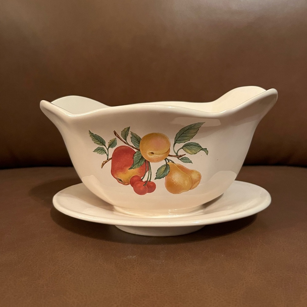Vintage Teleflora Ceramic Gravy Boat Planter